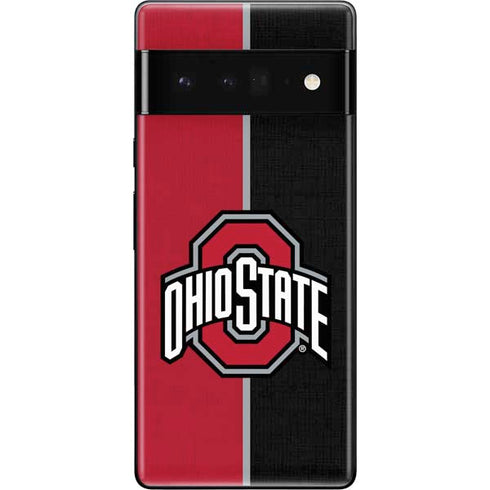 Ohio State University OSU Buckeyes Split Google Pixel 6 Pro Skin